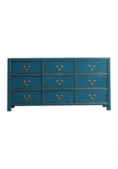 Abana Chinese Style Retro 9 Drawer Chest W180cm